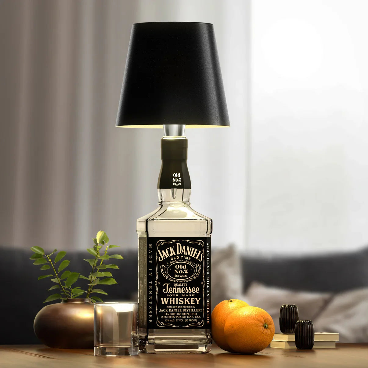 Elegant LED bottle lamp