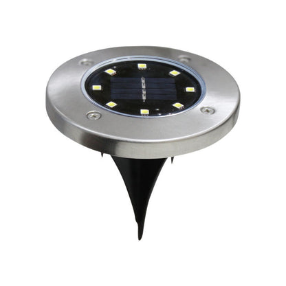 Solar LED ground light for outdoors