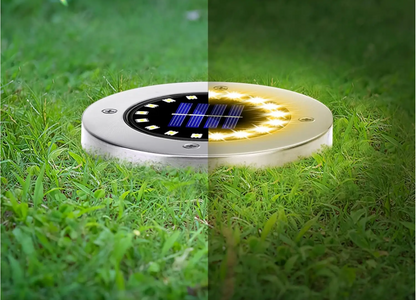 Solar LED ground light for outdoors